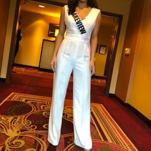 Stunning white jump suit